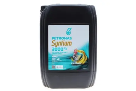 Олива 5W40 SYNTIUM 3000 AV (20L) (VW 505.00/505.01/MB 229.51/RN0700/RN0710) (API SN) (ACEA C3) PETRONAS 70179R41EU
