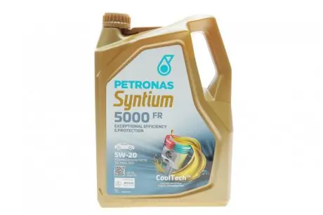 Олива 5W20 SYNTIUM 5000 FR (5L) (ILSAC GF5) (WSS-M2C 948-B/STJLR.03.5004) PETRONAS 70265M12EU