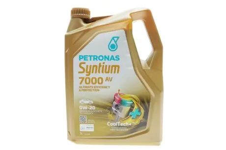 Олива 0W20 SYNTIUM 7000 AV (5L) (Porsche C20/VW 508 00/509 00) (ACEA C5) PETRONAS 70410M12EU