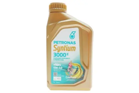 Олива 5W40 SYNTIUM 3000 E (1L) (MB 229.5/VW 502.00/505.00/LL-01/RN0700/RN0710) (API SP)(ACEA A3/B4) PETRONAS 70731E18EU