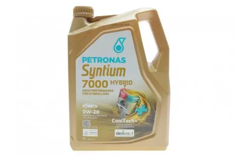 Олива 0W20 SYNTIUM 7000 HYBRID (5L) (API SP/ILSAC GF-6A) (GM dexos1 Gen 3/Ford WSS-M2C962-A1) PETRONAS 70803M12EU