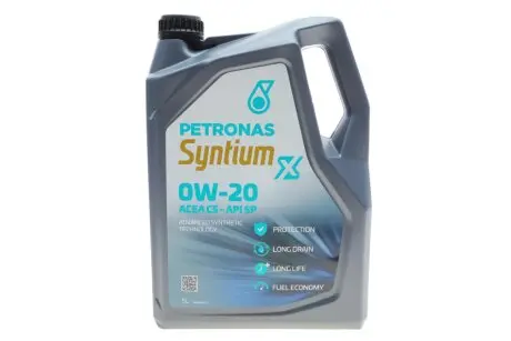 Олива 0W20 SYNTIUM X (5L) (API SP) (ACEA C5) PETRONAS 70980M12EU