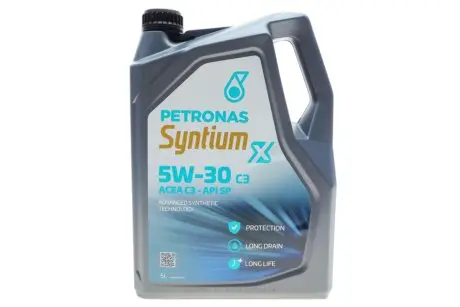Олива 5W30 SYNTIUM X (5L) (ACEA C3) (API SP) PETRONAS 71004M12EU