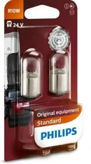 Лампочка допоміжна R10W (24 В, 10 Вт, тип гнізда: BA15S основна лампа) PHILIPS 13814B2