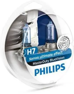 Лампочка H7 Master Duty Blue Vision (набір, 2 шт, 24В, 70Вт, тип гнізда: PX26D) PHILIPS 13972MDBVS2
