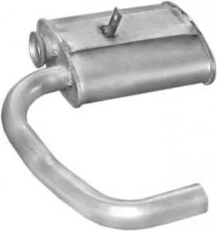 Глушитель, алюм. сталь, средн. часть Mercedes 207D-410D 89-91 POLMOSTROW 13.10