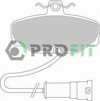 Колодки гальмівні дискові PROFIT 5000-0408