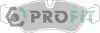 Колодки гальмівні дискові PROFIT 5000-0584 (фото 1)