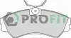Колодки гальмівні дискові PROFIT 5000-0785 (фото 1)