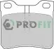 Колодки гальмівні дискові PROFIT 5000-1044 (фото 1)