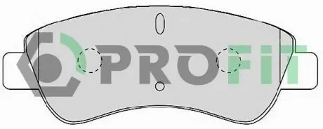Колодки гальмівні дискові PROFIT 5000-1399