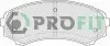 Колодки гальмівні дискові PROFIT 5000-1603 (фото 1)
