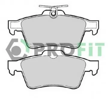 Колодки гальмівні дискові PROFIT 5000-1766