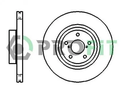 Диск гальмівний PROFIT 5010-1175