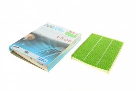 Фото фільтр салону VW Caddy II/Golf III/Skoda Octavia 92-10 (антиалергенний, захист від вірусів) CabinHepa+ Purflux AHH178 Фільтр салону VW Caddy II/Golf III/Skoda Octavia 92-10 (антиалергенний, захист від вірусів) CabinHepa+ Purflux AHH178