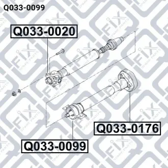 Підшипник підвісний карданного валу Q-fix Q0330099