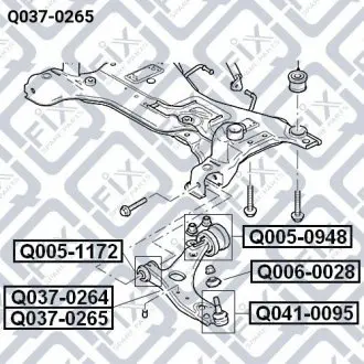 Рычаг передний правий Q-fix Q0370265