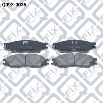 Колодки гальмівні передн.дискові Q-fix Q0930036