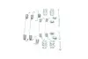 Комплект пружинок колодок ручника Fiat Sedici/Nissan Qashqai 06- QUICK BRAKE 1050034 (фото 2)