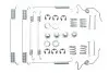 Комплект пружинок колодок ручника Ford Transit 86-91 (254x70) QUICK BRAKE 105-0642 (фото 1)
