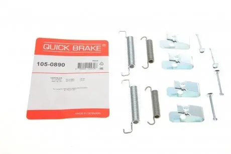 Комплект пружинок колодок ручника Chrysler Neon/Stratus/300M/PT Cruiser 94-10 QUICK BRAKE 1050890