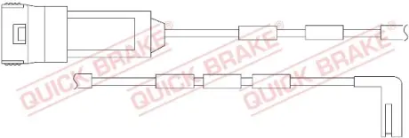 WS 0193 A Датчик зносу гальмівних коло QUICK BRAKE WS0193A
