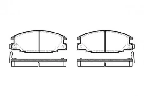 Колодки гальмівні дискові REMSA 0238.04