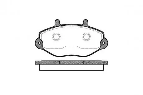 Колодки гальмівні дискові REMSA 0392.00