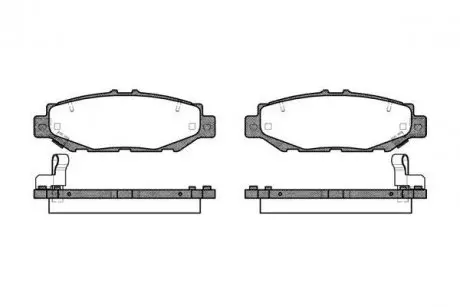 Колодки гальмівні дискові REMSA 0424.04