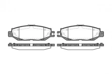 Колодки гальмівні дискові REMSA 0457.00