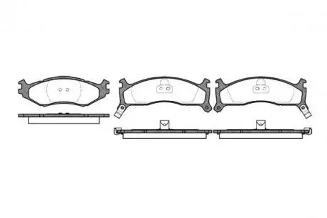 Колодки гальмівні дискові REMSA 0484.02
