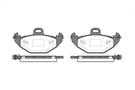 Колодки гальмівні дискові REMSA 0686.00