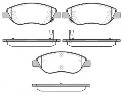 Колодки гальмівні дискові REMSA 0860.12