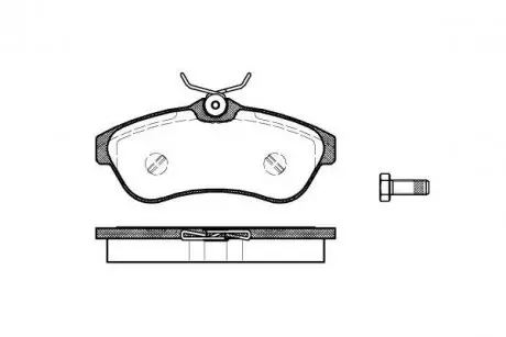 Колодки гальмівні дискові REMSA 0880.00