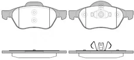 Колодки гальмівні дискові REMSA 0962.40