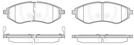 Колодки гальмівні дискові REMSA 0986.02
