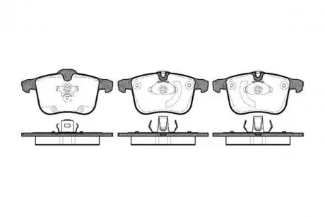 Колодки гальмівні дискові REMSA 1053.00