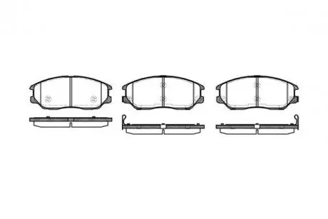 Колодки гальмівні дискові REMSA 1085.02