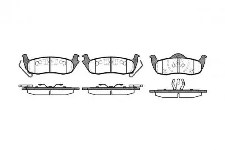 Колодки гальмівні дискові REMSA 1106.10