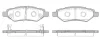 Колодки гальмівні дискові (комплект 4 шт) REMSA 1335.02 (фото 1)