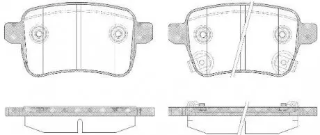 Колодки гальмівні дискові REMSA 1450.12