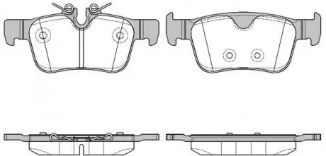 Колодки гальмівні дискові REMSA 1551.10