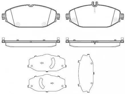 Колодки гальмівні дискові REMSA 1618.00