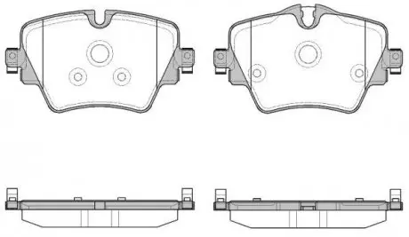 Колодки гальмівні дискові REMSA 1625.08