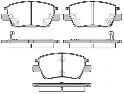 Колодки гальмівні дискові REMSA 1630.12