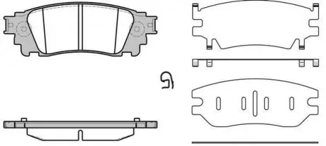Колодки гальмівні дискові REMSA 1636.00