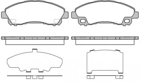 Колодки гальмівні дискові REMSA 1645.00