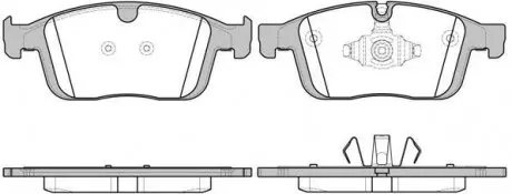 Колодки гальмівні дискові REMSA 1689.00