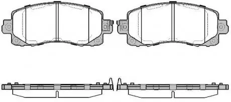 Колодки гальмівні дискові REMSA 1741.04