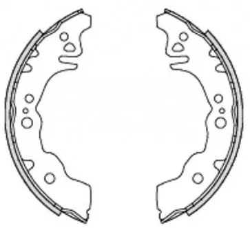 Колодки гальмівні барабанні REMSA 4230.00